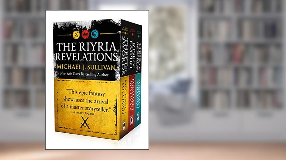 The Riyria Revelations: Theft of Swords, Rise of Empire, Heir of Novron, written by Michael J. Sullivan