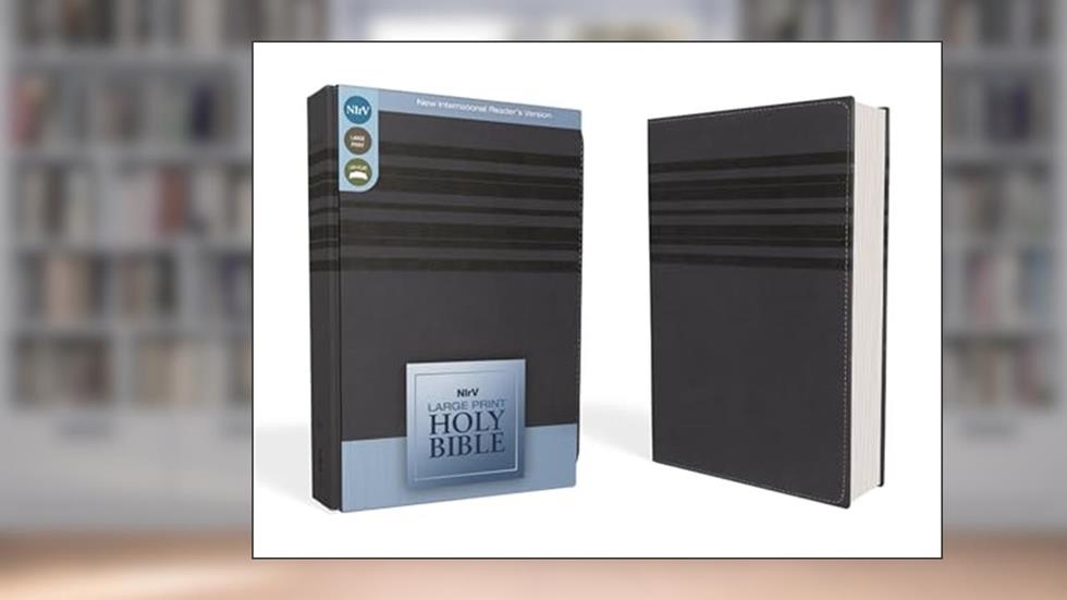 NIrV, Holy Bible, Large Print, Leathersoft, Blue, written by Zondervan