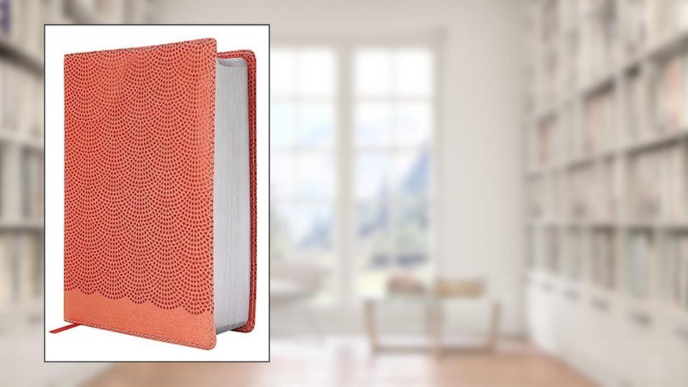 NIrV, Giant Print Compact Bible, Leathersoft, Peach, Comfort Print, written by Zondervan