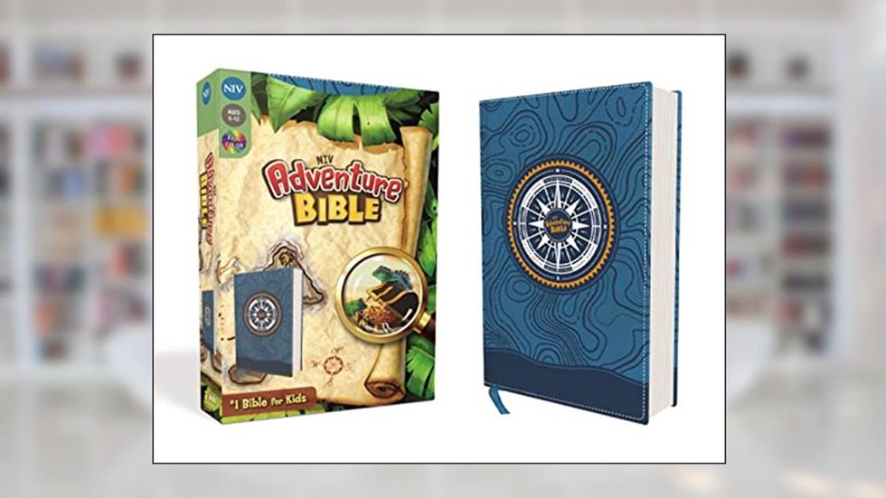 NIV, Adventure Bible, Leathersoft, Blue, Full Color, written by Zondervan