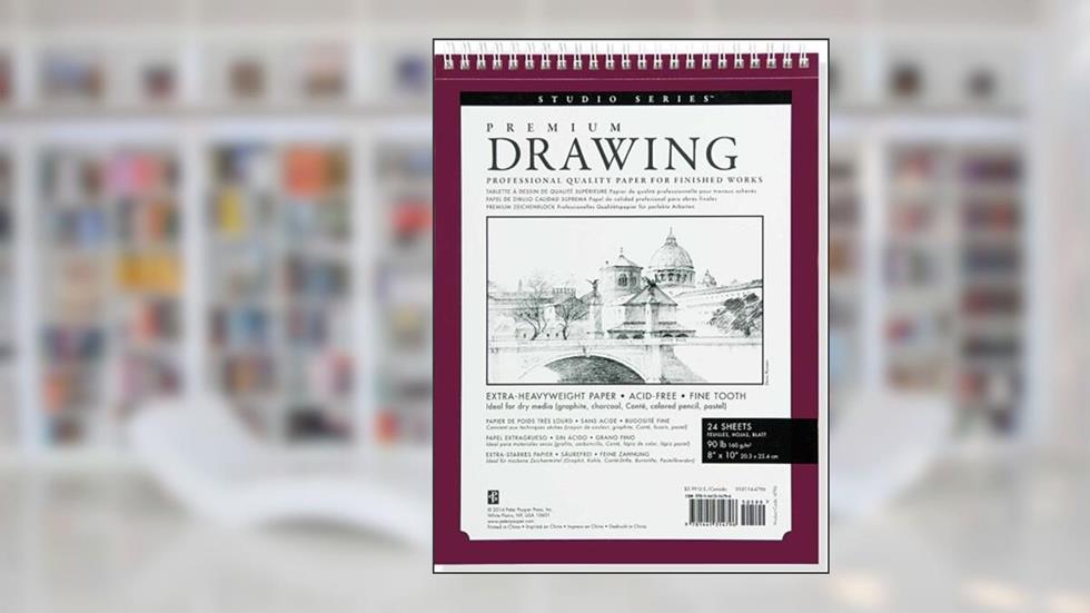Premium Drawing Pad 8'' X 10'' (Sketchbook, Sketch book) (Studio), written by Peter Pauper Press