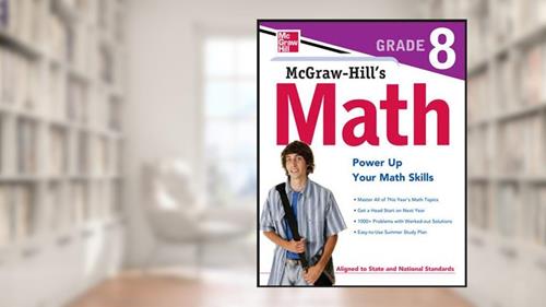 Cover from Mcgraw-Hill's Math Grade 8, written by McGraw-Hill