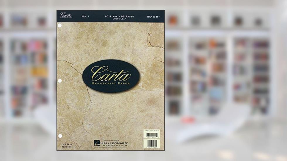 Carta Manuscript Paper No. 1 - Basic, written by Various