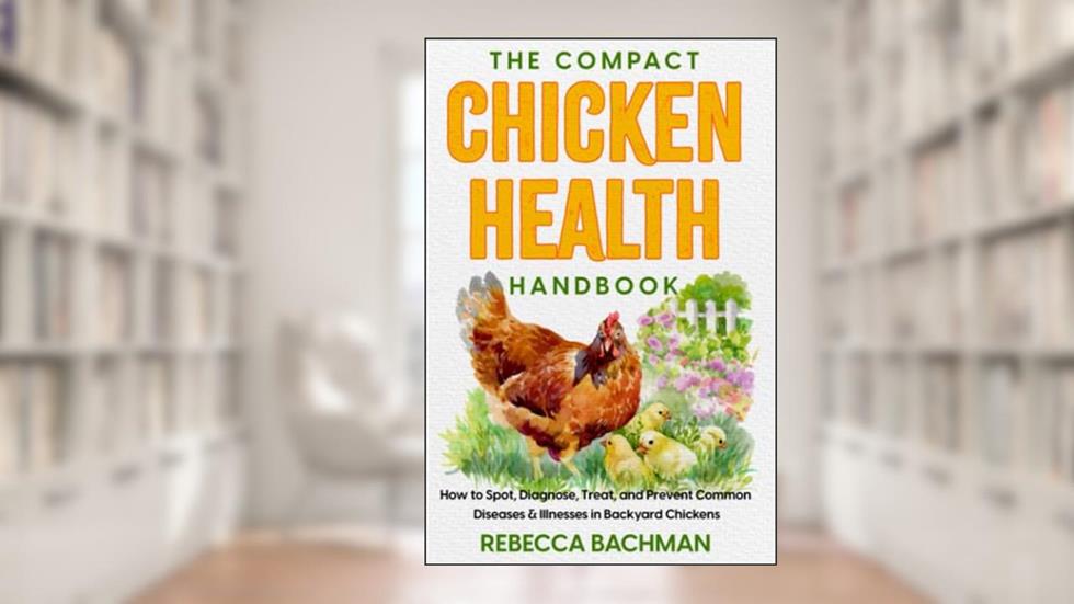 The Compact Chicken Health Handbook: How to Spot, Diagnose, Treat, and Prevent Common Diseases & Illnesses in Backyard Chickens, written by Rebecca Bachman