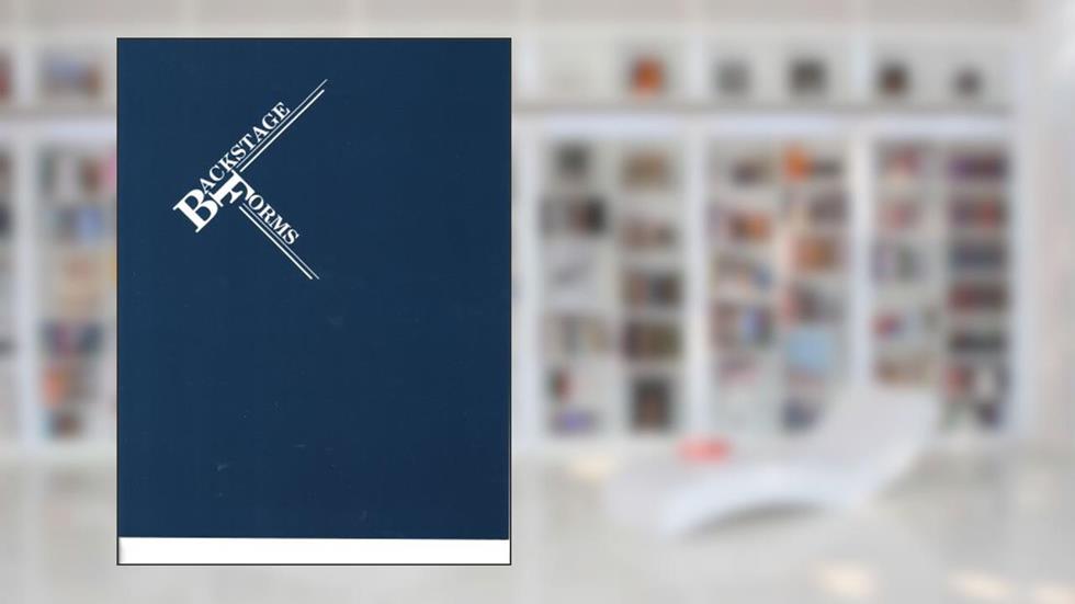 Backstage Forms, written by Paul Carter