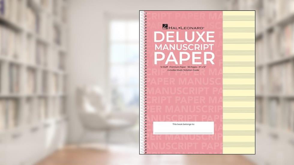 Deluxe Wirebound Premium Manuscript Paper (Pink Cover), written by Hal Leonard Corp.