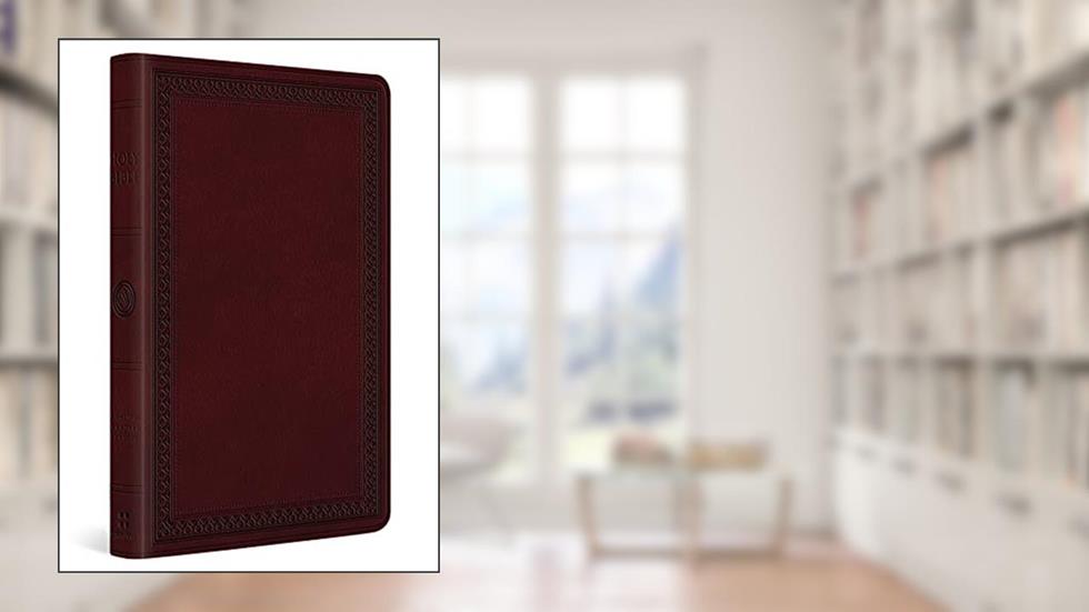 ESV Large Print Value Thinline Bible (TruTone, Mahogany, Border Design), written by ESV Bibles