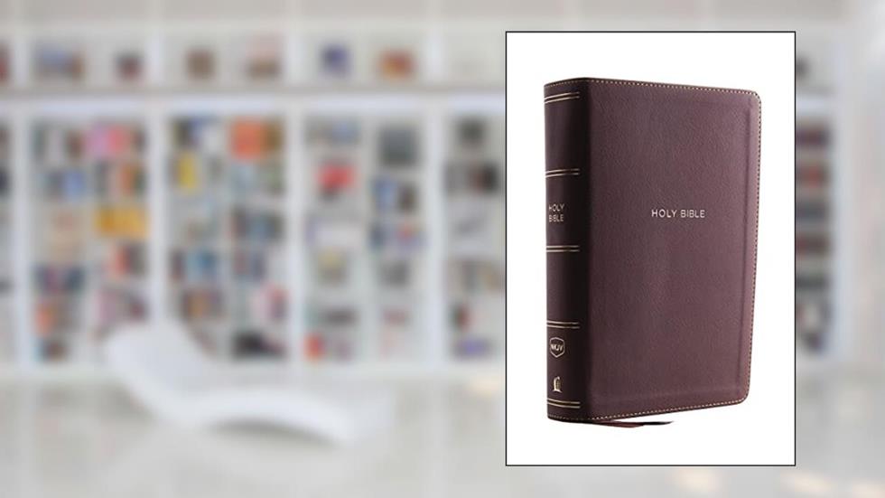 NKJV, Single-Column Reference Bible, Leathersoft, Mahogany, Comfort Print: Holy Bible, New King James Version, written by Thomas Nelson