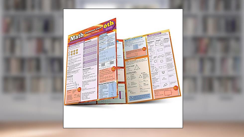 Math Common Core 6Th Grade QuickStudy Laminated Reference Guide, written by Ken Yablonsky