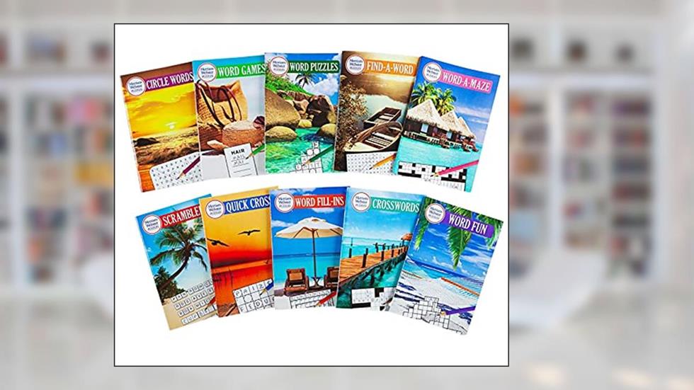 Merriam-Webster Puzzles 10 Booklet Set (Brain Games), written by Publications International Ltd.; Brain Games