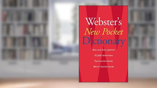 Cover from Houghton Mifflin Webster's New Pocket Dictionary Printed Book, written by The Editors of the Webster's New Wo