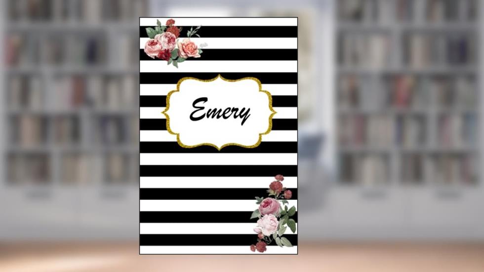 Emery: Classic Floral Personalized Notebook/Journal/ Log Book/ Planner With Name, 110 pages of your selected paper, planner. Size: 6" x 9", written by Bylong Ngseo
