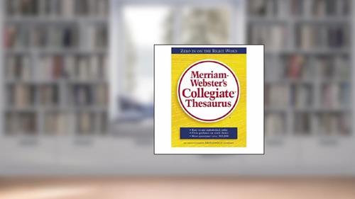 Cover from Merriam-Webster's Collegiate Thesaurus, written by Merriam-Webster