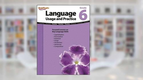 Cover from Language Usage and Practice Workbook Grade 6, written by Steck-Vaughn