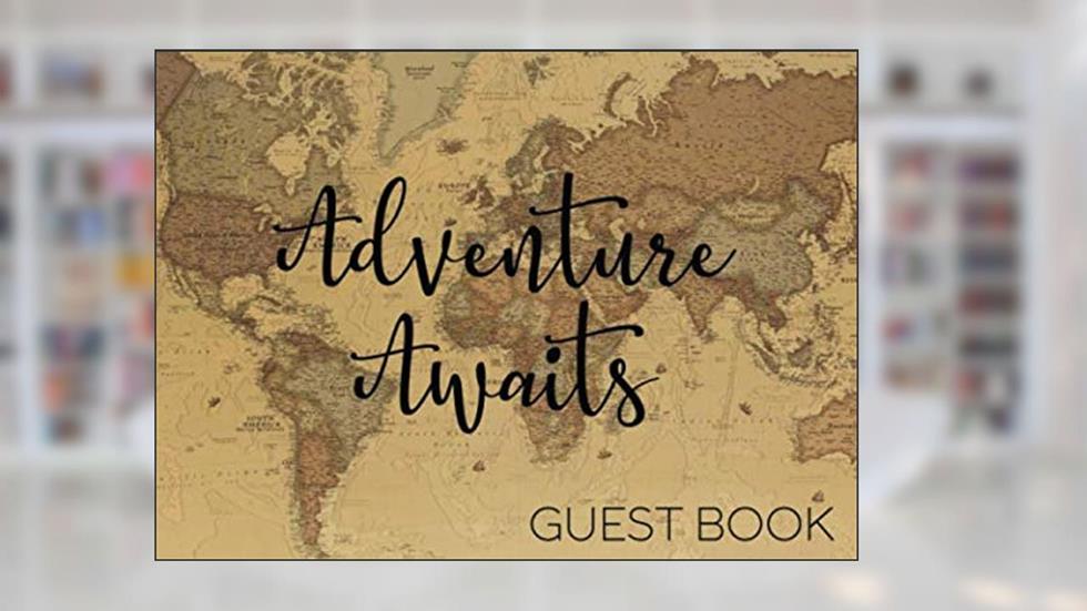 Adventure Awaits Guest Book: Vintage Map Travel Theme for Baby Showers, Weddings, Wedding Showers, and Retirement Parties, written by BellaBee Guestbooks