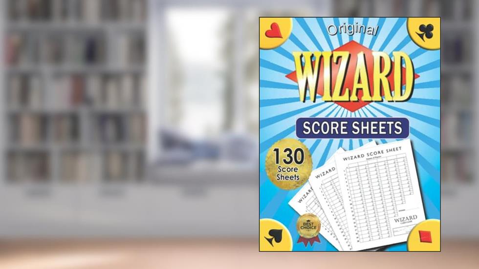 Original Wizard Score Sheets: 130 Large Large Print Score Pads for Scorekeeping - 8.5 x 11 inches, written by Dice Game Sheets