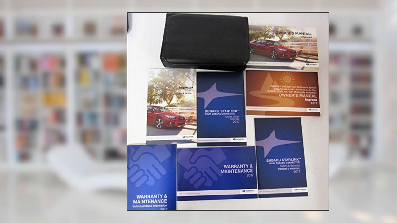 2017 Subaru Impreza Owners Manual book, written by Subaru
