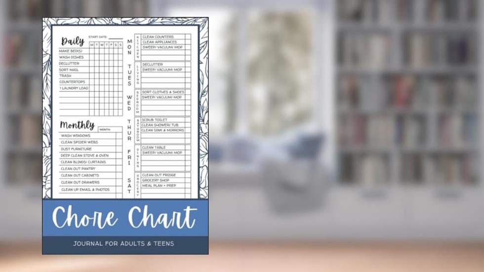 Chore Chart Journal: For Adults & Teens | Daily, Weekly, Monthly Housework and Cleaning Schedule Checklist & Planner, written by Val Vosee