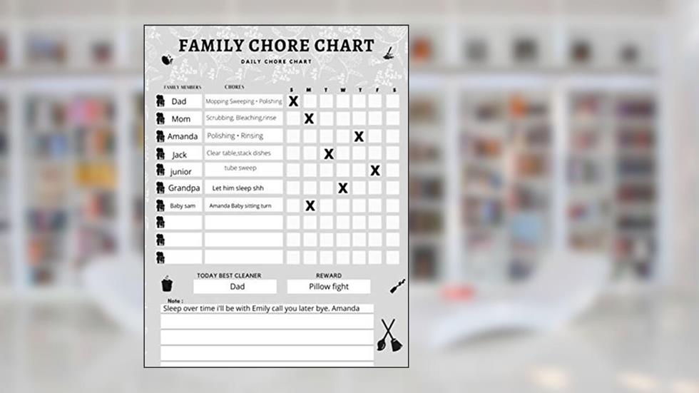 Chore Chart 2018: Family Planner, Weekly Organizer, Daily Chore List, Undated, 8.5X11 inches, Paperback, written by Family Chore chart