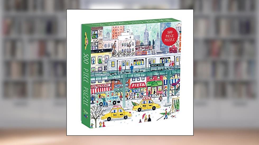Galison Michael Storrings 500 Piece New York City Jigsaw Puzzle for Adults and Families, Holiday Puzzle with Winter Scenery in New York City, written by Galison