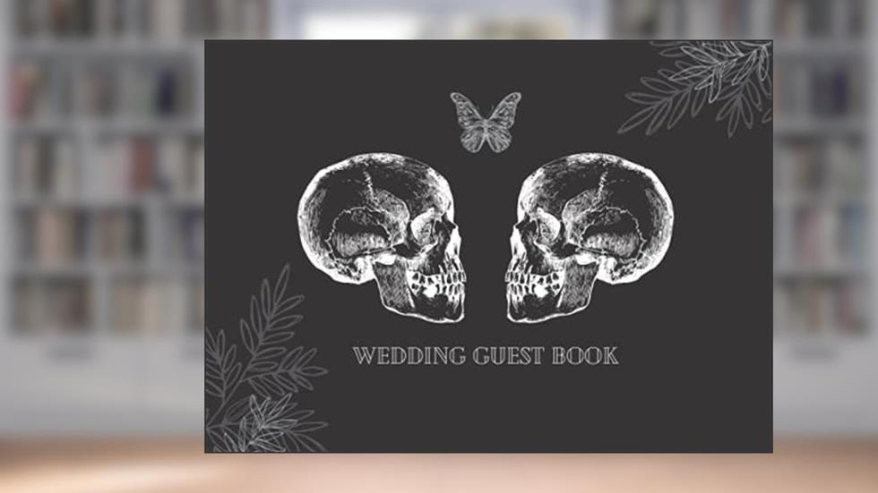 Wedding Guest Book: Black and White Halloween Gothic Themed, written by April Ward-Stanbrook