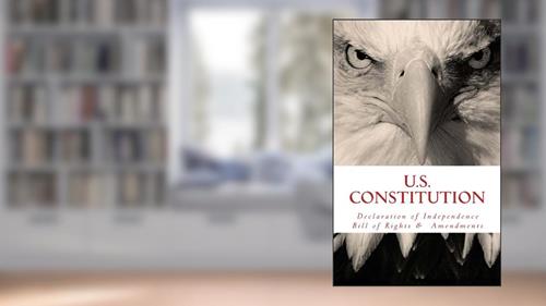 Cover from US Constitution: Declaration of Independence, Bill of Rights, and Amendments, written by Wounded Warrior Publications