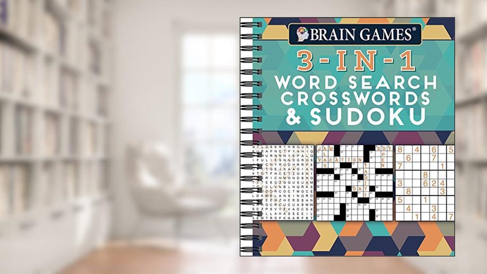Brain Games - 3-In-1: Word Search, Crosswords & Sudoku (256 Pages), written by Publications International Ltd.; Brain Games