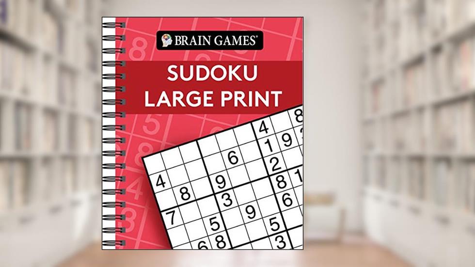 Brain Games - Sudoku Large Print (Red), written by Publications International Ltd.; Brain Games