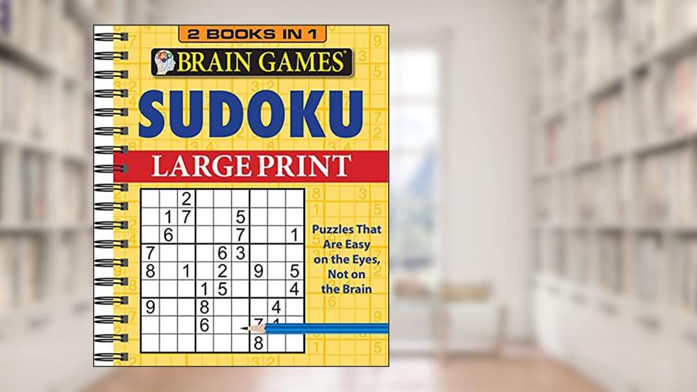 Brain Games - 2 Books in 1 - Sudoku (Large Print), written by Publications International Ltd.; Brain Games