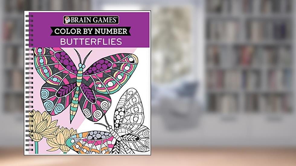 Brain Games - Color by Number: Butterflies, written by Publications International Ltd.; New Seasons; Brain Games