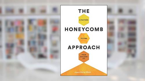 Cover from The Honeycomb Approach: 6 Factors to Find Your College Fit, written by Joann Korte Elliott