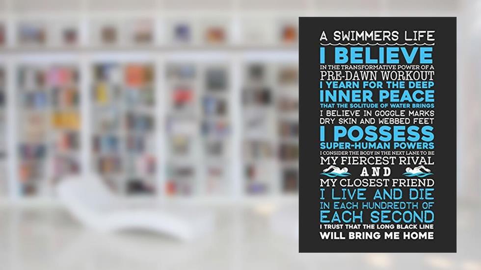 A Swimmers Life: Funny Swimming Journal Notebook Swimmer Gift (6 x 9), written by Sarah Meyer