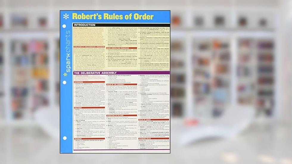 Robert's Rules of Order SparkCharts (SparkCharts, 61), written by SparkNotes