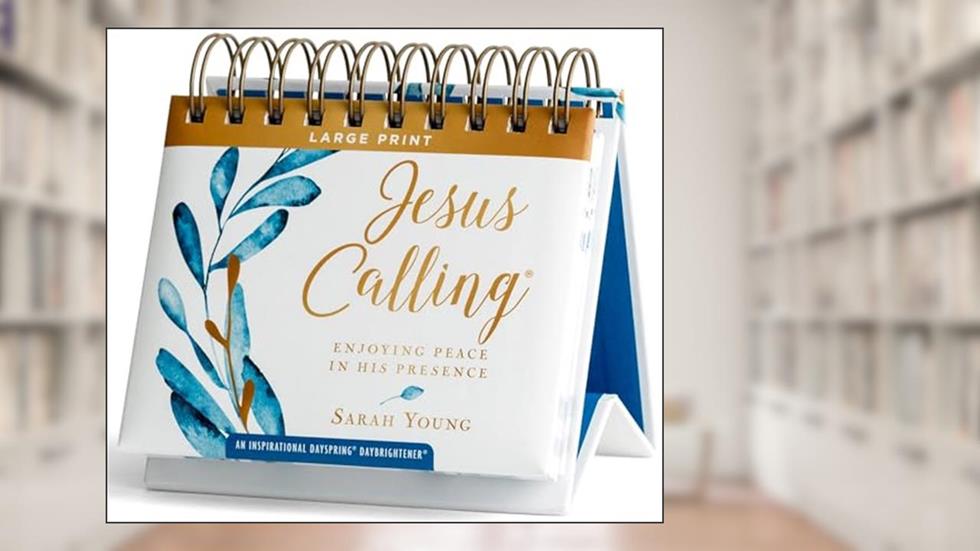 Jesus Calling: Enjoying Peace in His Presence Large Print (An Inspirational DaySpring DayBrightener) - Perpetual Calendar, written by Sarah Young; DaySpring