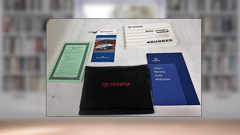 2006 Toyota 4runner 4 Runner Owners Manual, written by Toyota