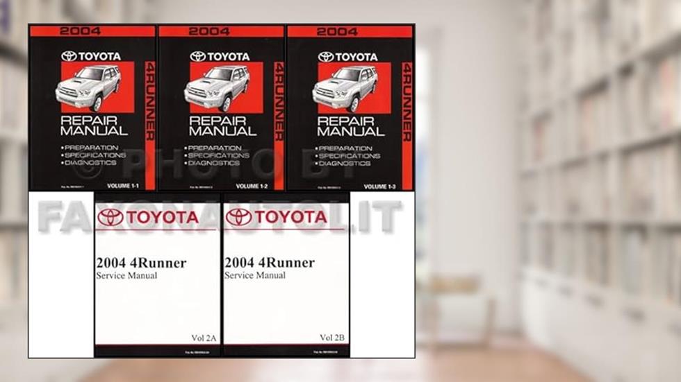2004 Toyota 4Runner Repair Manual Set, written by Toyota