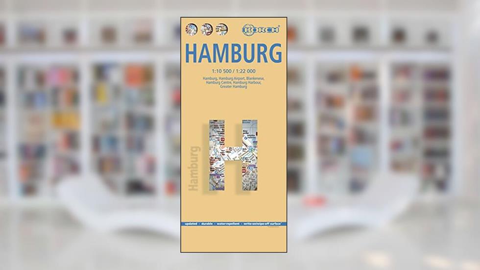 Laminated Hamburg Map by Borch (English Edition), written by Borch