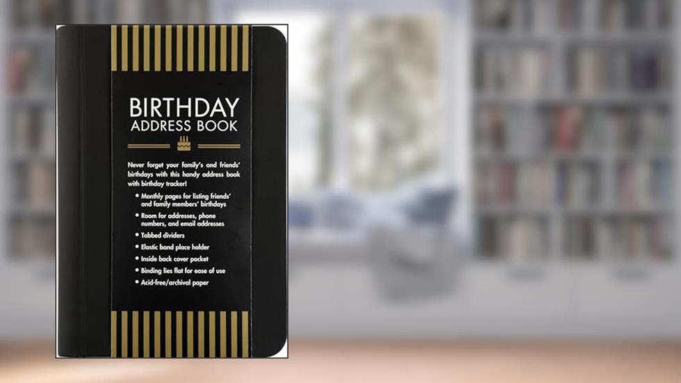 Birthday Address Book, written by Peter Pauper Press