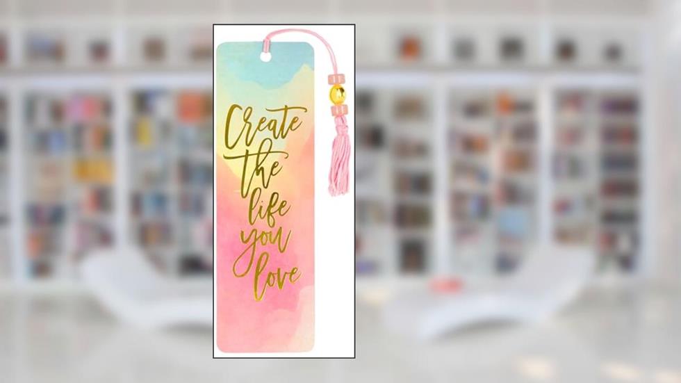 Watercolor Sunset Beaded Bookmark, written by Peter Pauper Press