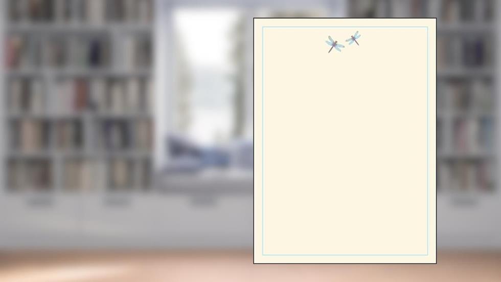 Blue Dragonfly Stationery Set (Boxed Stationery), written by Peter Pauper Press