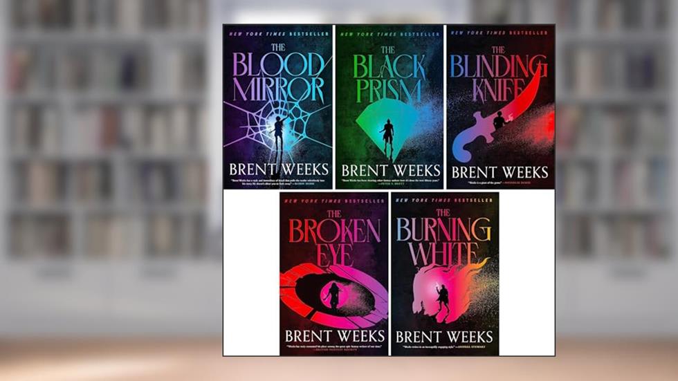 Brent Weeks 5 Books Collection Set (The Black Prism, The Blinding Knife, The Broken Eye, The Blood Mirror, The Burning White), written by Brent Weeks