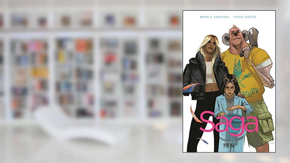 Saga Volume 10, written by Brian K Vaughan
