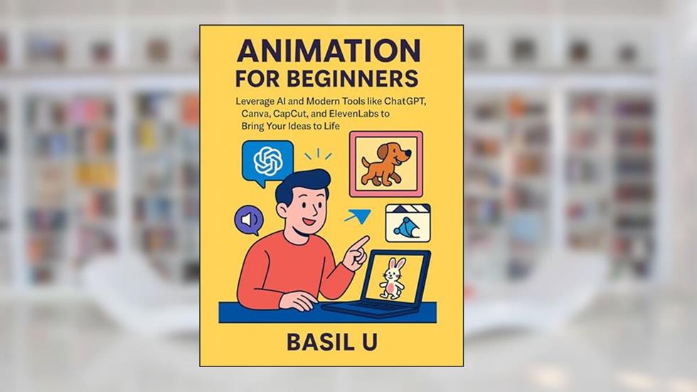 Animation for Beginners: Leverage AI and Modern Tools like ChatGPT, Canva, CapCut, and ElevenLabs to Bring Your Ideas to Life, written by Basil U