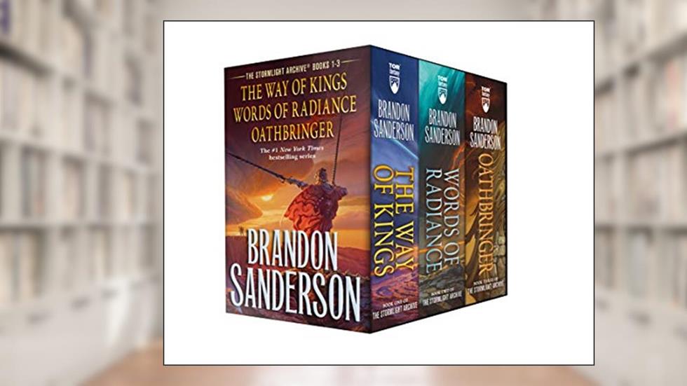 Stormlight Archive MM Boxed Set I, Books 1-3: The Way of Kings, Words of Radiance, Oathbringer (The Stormlight Archive), written by Brandon Sanderson
