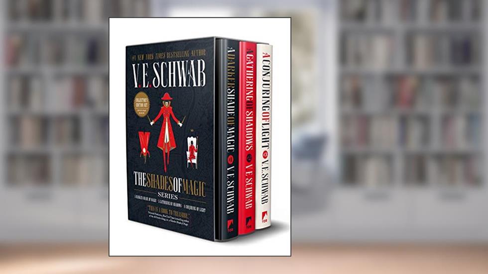 Shades of Magic Collector's Editions Boxed Set: A Darker Shade of Magic, A Gathering of Shadows, and A Conjuring of Light, written by V. E. Schwab