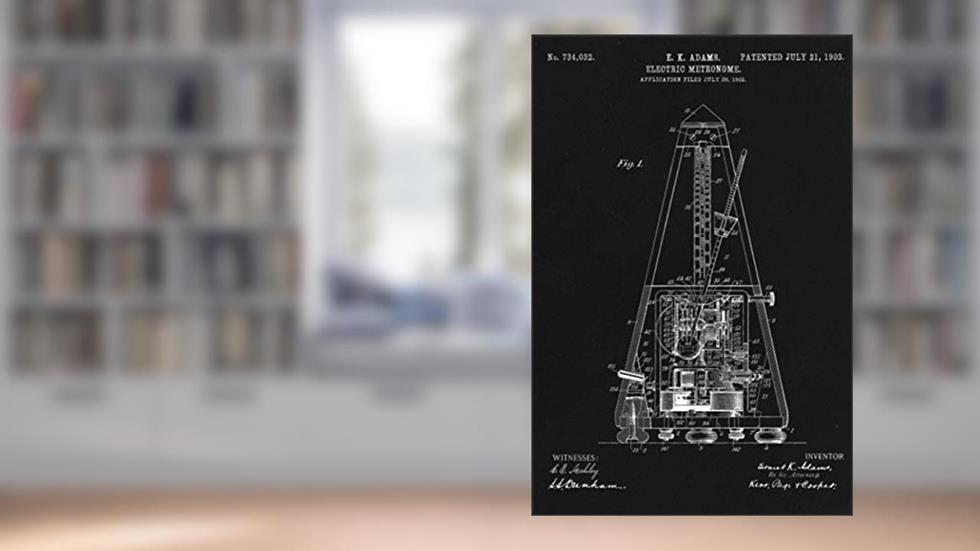 Journal: Electric Metronome Patent Ruled Diary for Writing and Notes (6 x 9) 120 Pages, Soft Cover, written by Inked Patent Publishing
