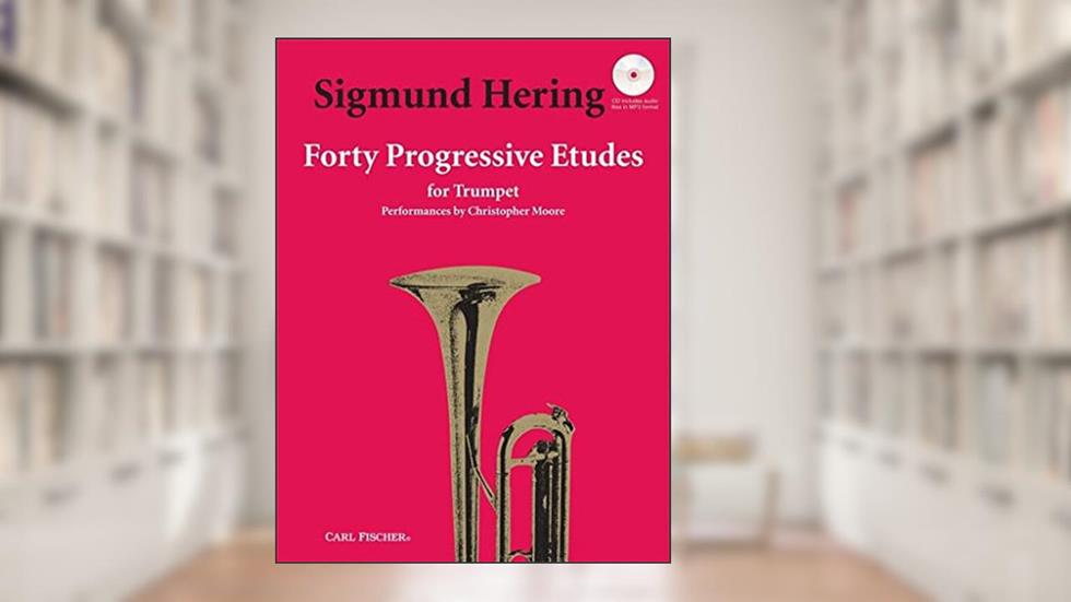 O3309X - Forty Progressive Etudes for Trumpet Book/CD, written by Sigmund Hering