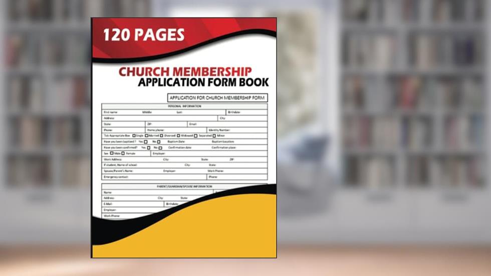 Church Membership Application Form Book: (60 Forms) Application For Church Membership Form, written by Frances T. Reyes