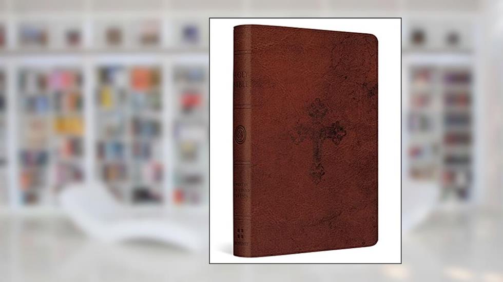 ESV Compact Bible (TruTone, Walnut, Weathered Cross Design), written by ESV Bibles