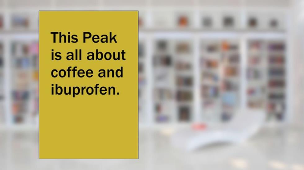 This Peak is All About Coffee and Ibuprofen.: Lined Notebook for Warehouse Shift Worker with Holiday Inside Joke, written by Striped Tail Press